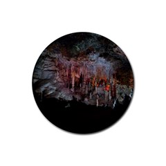 Caves Of Drach Rubber Coaster (round)  by trendistuff