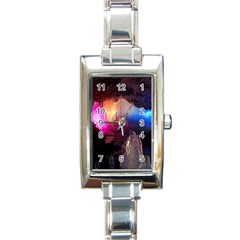 Cave In Iceland Rectangle Italian Charm Watches by trendistuff