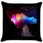 CAVE IN ICELAND Throw Pillow Cases (Black) Front