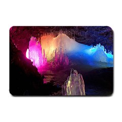 Cave In Iceland Small Doormat  by trendistuff