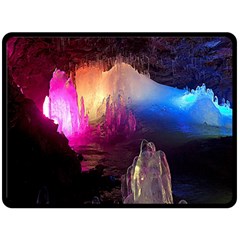 Cave In Iceland Fleece Blanket (large) 