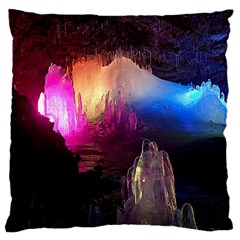 Cave In Iceland Large Cushion Cases (one Side)  by trendistuff