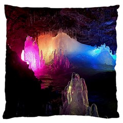 Cave In Iceland Large Flano Cushion Cases (two Sides) 