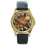 CARLSBAD CAVERNS Round Gold Metal Watches