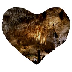 Carlsbad Caverns Large 19  Premium Heart Shape Cushions by trendistuff