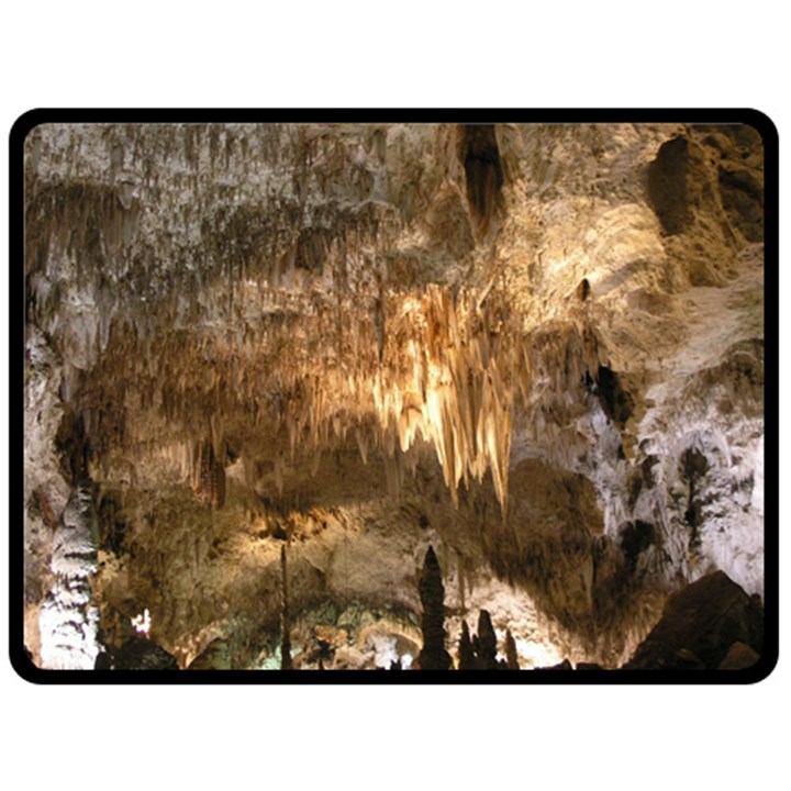 CARLSBAD CAVERNS Double Sided Fleece Blanket (Large) 