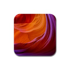 Antelope Canyon 2m Rubber Square Coaster (4 Pack)  by trendistuff