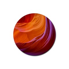 Antelope Canyon 2m Rubber Coaster (round)  by trendistuff