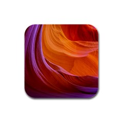 Antelope Canyon 2 Rubber Square Coaster (4 Pack)  by trendistuff