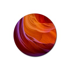 Antelope Canyon 2 Rubber Coaster (round)  by trendistuff