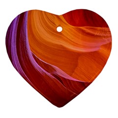 Antelope Canyon 2 Heart Ornament (2 Sides) by trendistuff