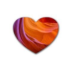 Antelope Canyon 2 Heart Coaster (4 Pack)  by trendistuff