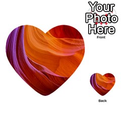 Antelope Canyon 2 Multi-purpose Cards (heart)  by trendistuff