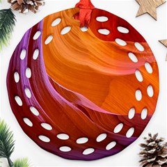 Antelope Canyon 2 Round Filigree Ornament (2side)