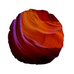 Antelope Canyon 2 Standard 15  Premium Flano Round Cushions by trendistuff