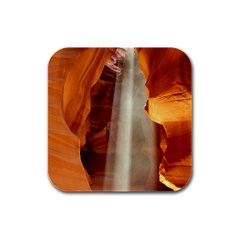 Antelope Canyon 1 Rubber Square Coaster (4 Pack)  by trendistuff