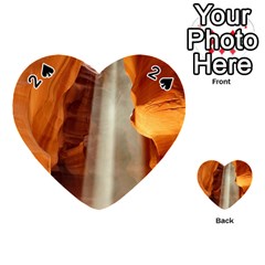 Antelope Canyon 1 Playing Cards 54 (heart)  by trendistuff