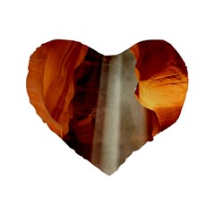 Antelope Canyon 1 Standard 16  Premium Flano Heart Shape Cushions