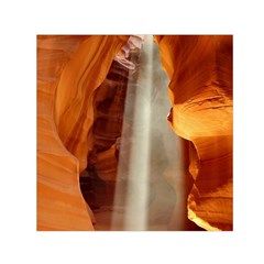 Antelope Canyon 1 Small Satin Scarf (square)  by trendistuff