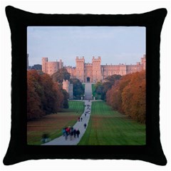 Windsor Castle Throw Pillow Cases (black) by trendistuff