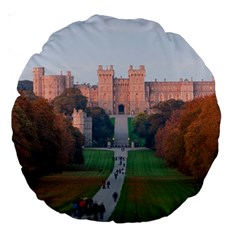 Windsor Castle Large 18  Premium Round Cushions by trendistuff