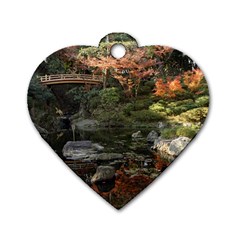 Wakayama Garden Dog Tag Heart (two Sides) by trendistuff