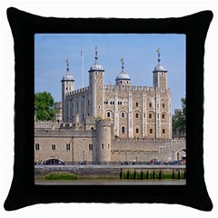 Tower Of London 2 Throw Pillow Cases (black) by trendistuff