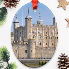 Tower Of London 2 Oval Ornament (two Sides) by trendistuff