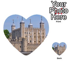 Tower Of London 2 Multi-purpose Cards (heart)  by trendistuff