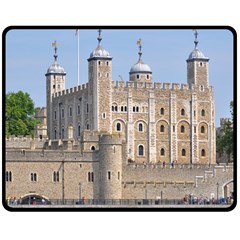 Tower Of London 2 Double Sided Fleece Blanket (medium)  by trendistuff