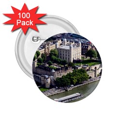 TOWER OF LONDON 1 2.25  Buttons (100 pack) 