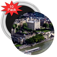 Tower Of London 1 3  Magnets (10 Pack)  by trendistuff