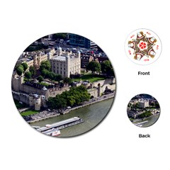 Tower Of London 1 Playing Cards (round)  by trendistuff