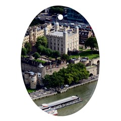 TOWER OF LONDON 1 Oval Ornament (Two Sides)