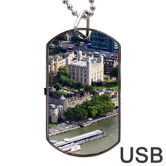 Tower Of London 1 Dog Tag Usb Flash (two Sides) 