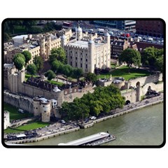 Tower Of London 1 Double Sided Fleece Blanket (medium)  by trendistuff