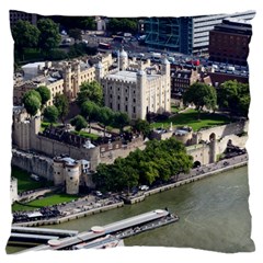 Tower Of London 1 Large Flano Cushion Cases (one Side) 