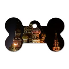 St Basil s Cathedral Dog Tag Bone (one Side) by trendistuff