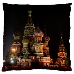 St Basil s Cathedral Large Flano Cushion Cases (one Side)  by trendistuff