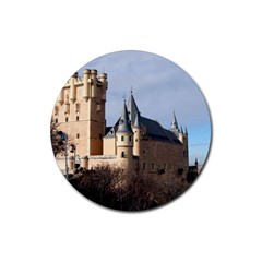 Segovia Castle Rubber Round Coaster (4 Pack)  by trendistuff