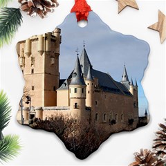 Segovia Castle Snowflake Ornament (2-side) by trendistuff