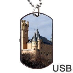 Segovia Castle Dog Tag Usb Flash (one Side)