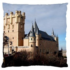 Segovia Castle Large Flano Cushion Cases (two Sides)  by trendistuff