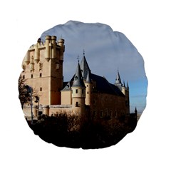 Segovia Castle Standard 15  Premium Flano Round Cushions by trendistuff