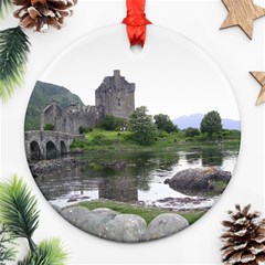 Scotland Eilean Donan Ornament (round)  by trendistuff