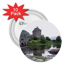 Scotland Eilean Donan 2 25  Buttons (10 Pack)  by trendistuff