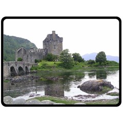 Scotland Eilean Donan Double Sided Fleece Blanket (large) 