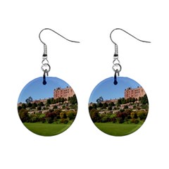 Powis Castle Terraces Mini Button Earrings by trendistuff