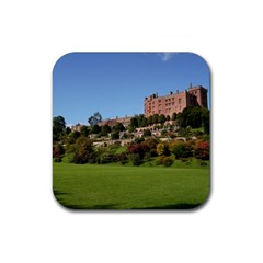 Powis Castle Terraces Rubber Coaster (square)  by trendistuff