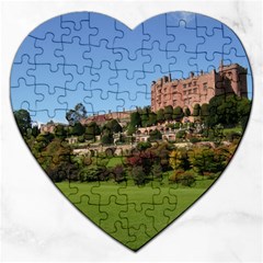 Powis Castle Terraces Jigsaw Puzzle (heart) by trendistuff